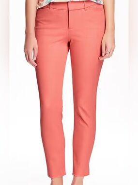 Old Navy Coral Pink Cropped Jeans
